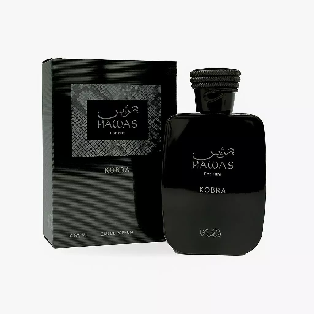 RASASI HAWAS FOR HIM KOBRA EDP 100 ML (HDCANS 5ML 10ML 30ML)