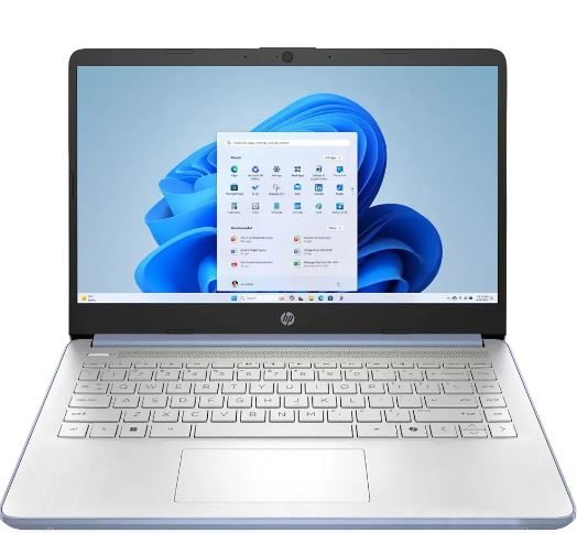 Notebook HP 14-DQ6102DX Intel Celeron N150 / Pantalla HD 14.0″ / 4GB de RAM / 128GB UFS / W11