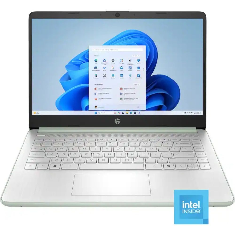 Notebook HP 14-DQ6103DX UFS 14" Intel N150 4 GB 128 GB SSD - Willow Green